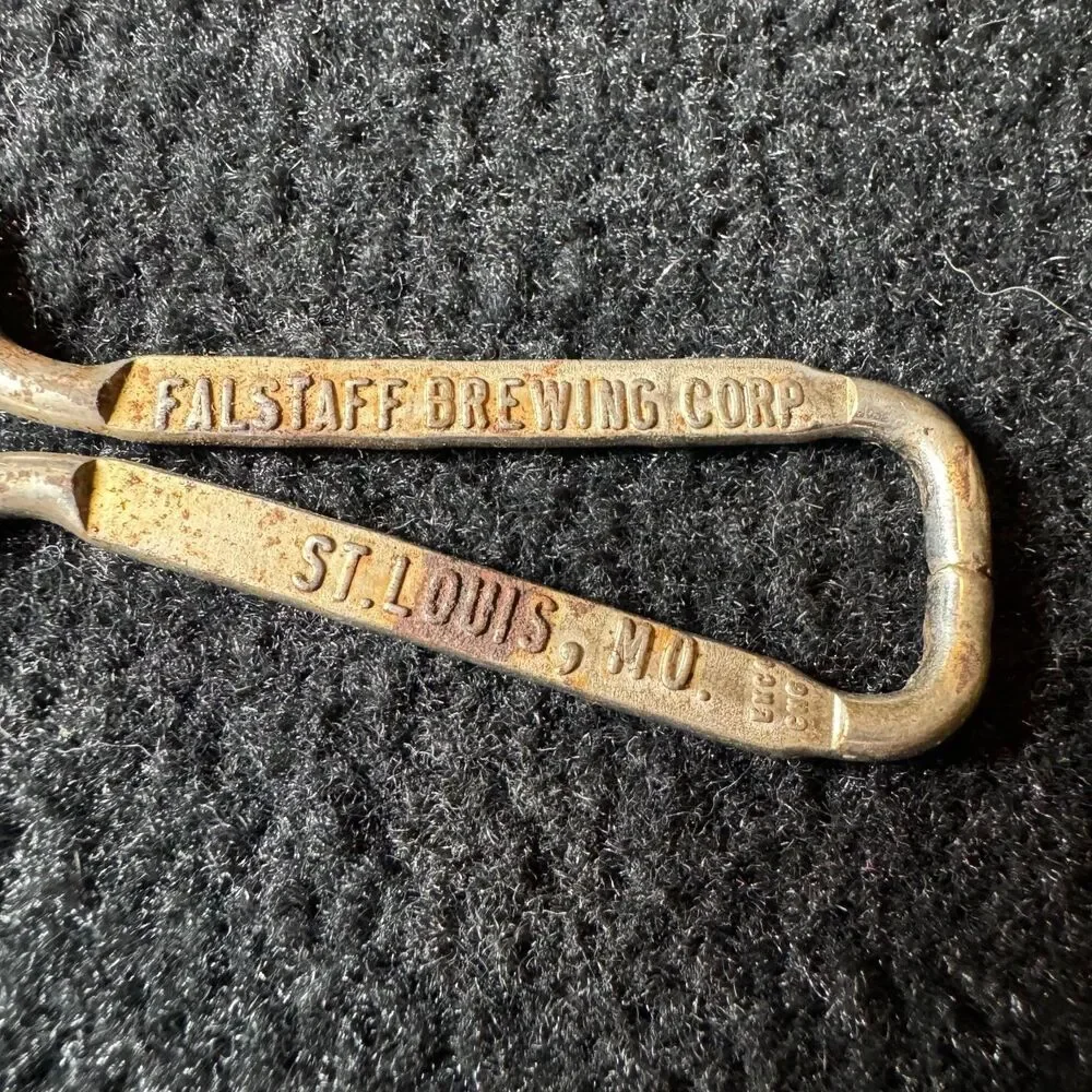 Vintage Falstaff Beer Bottle Opener St Louis MO Brewing Corp Church Key Barware